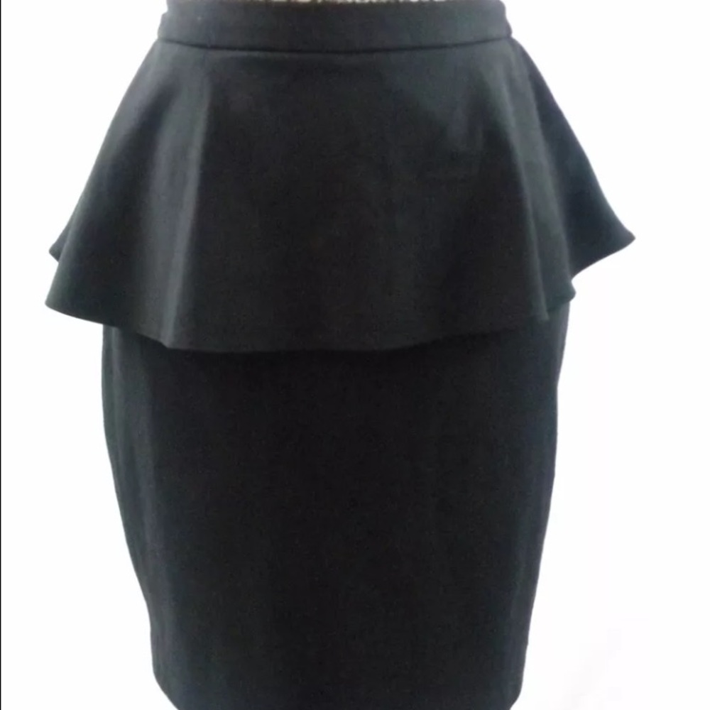Cynthia Rowley Black Asymmetrical Skirt